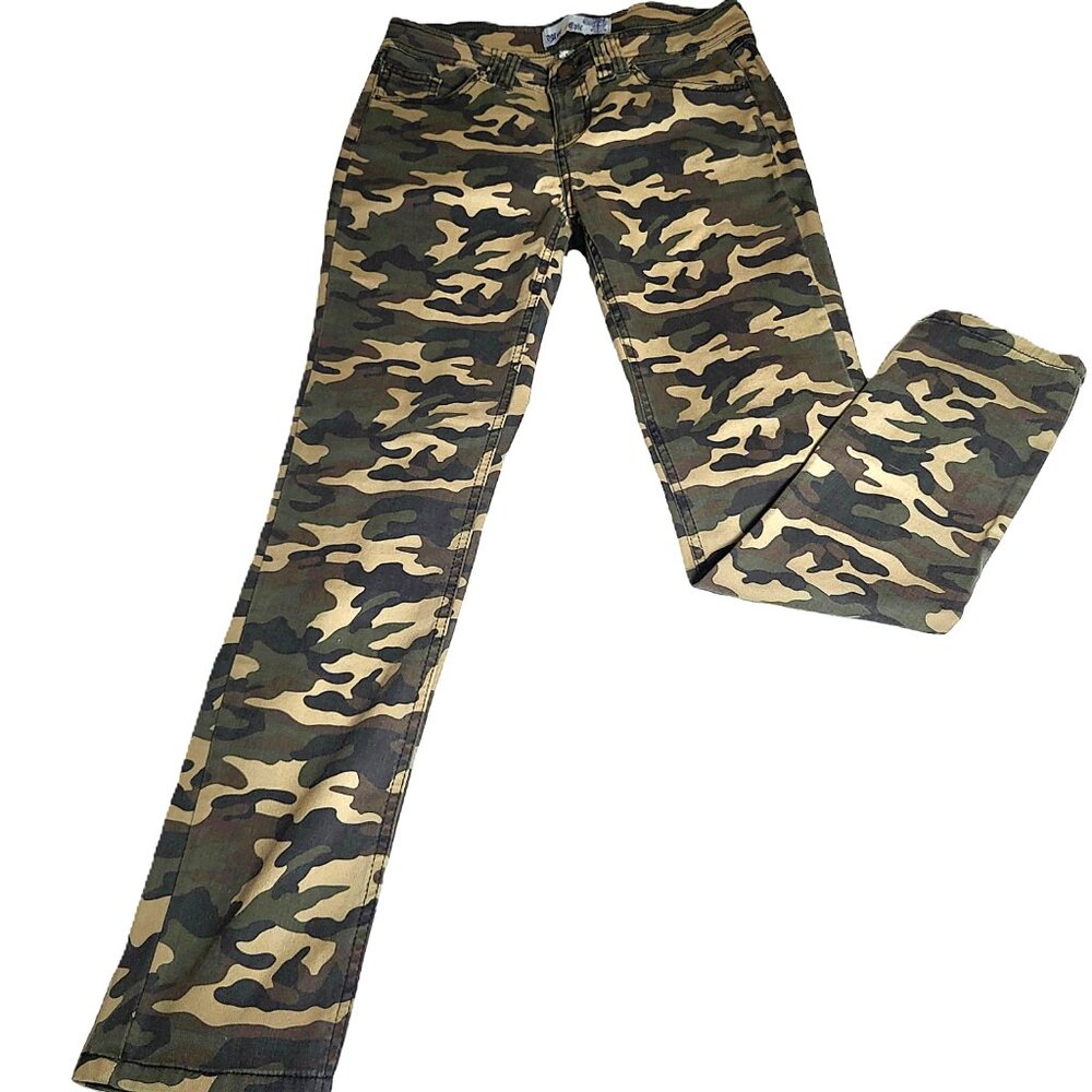 Blue Epic Camo Skinny Jeans Jeggings Stretch Comfortable - Women's Size 2 EUC